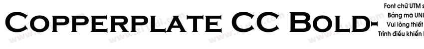 Copperplate CC Bold字体转换